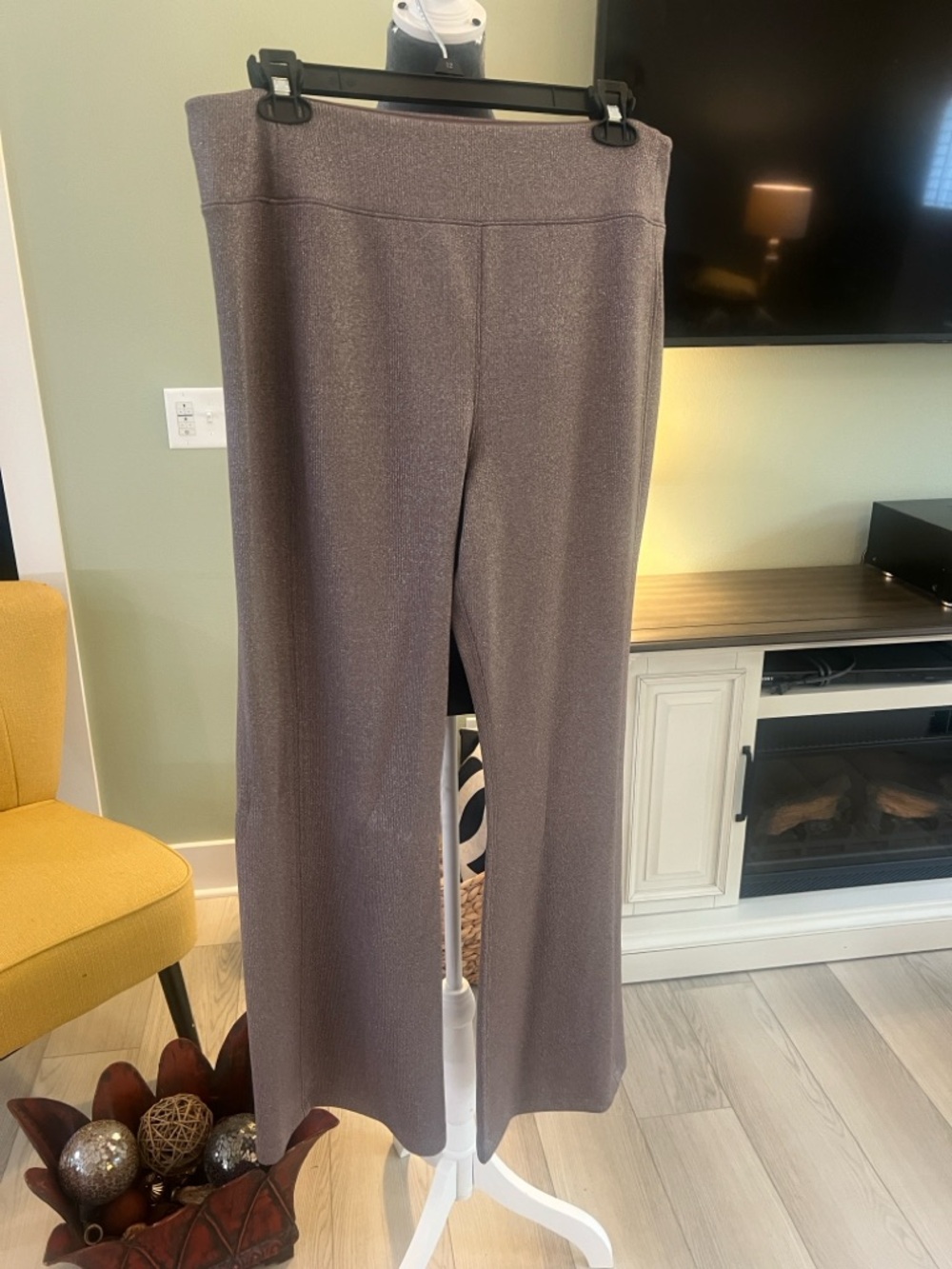 SPANX Taupe Zip-Front Hoodie and Pants with Matching Trim - Picture 7 of 13